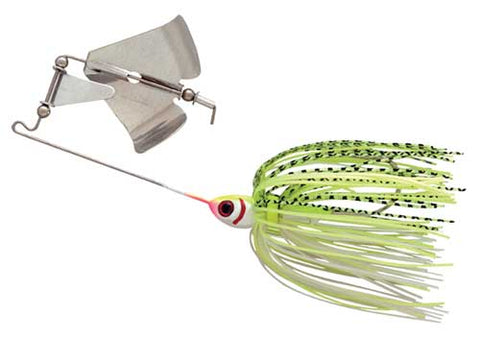 Booyah Buzz Bait 1/2 White Shad-Chartreuse