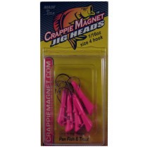 Leland Crappie Magnet Replacement Heads 5ct 1/16oz Pink