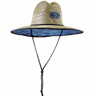 Flying Fisherman Straw Hat Water Camo