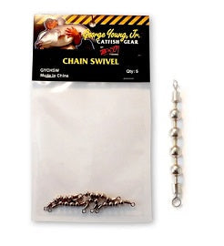 BnM Catfish Gear Chain Swivels 5ct