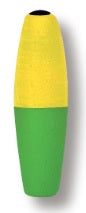 Betts Mr.Crappie Slippers Weighted 1.50" 2ct Cigar Yellow/Green