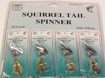 FJ Neil Squirrel Tail Spinners 1/4 Chartreuse