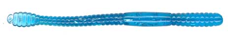 Slider 4" Worm 10ct Blue Ice Tinsel