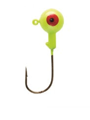 Eagle Claw Jig Head 3/8 10ct Chartreuse