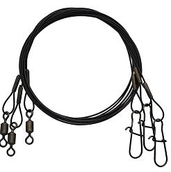 HT Wire Leaders Black 3pack 12" 30lb